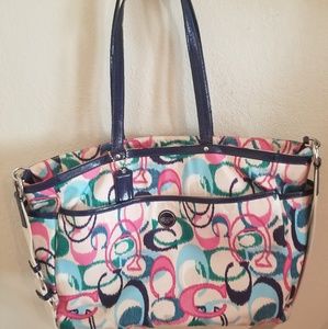 Coach Authentic Signature C Diaper/Messenger bag